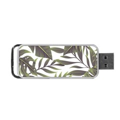 Tropical Leaves Portable Usb Flash (one Side) by goljakoff