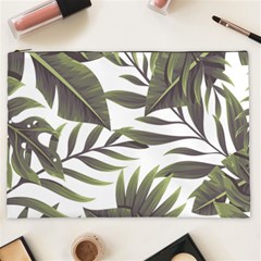 Tropical Leaves Cosmetic Bag (xxl) by goljakoff