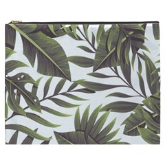 Tropical Leaves Cosmetic Bag (xxxl) by goljakoff