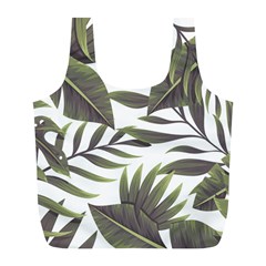 Tropical Leaves Full Print Recycle Bag (l) by goljakoff