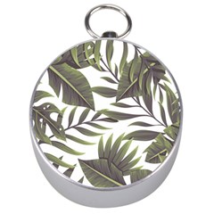 Tropical Leaves Silver Compasses by goljakoff