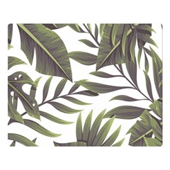 Tropical Leaves Double Sided Flano Blanket (large)  by goljakoff