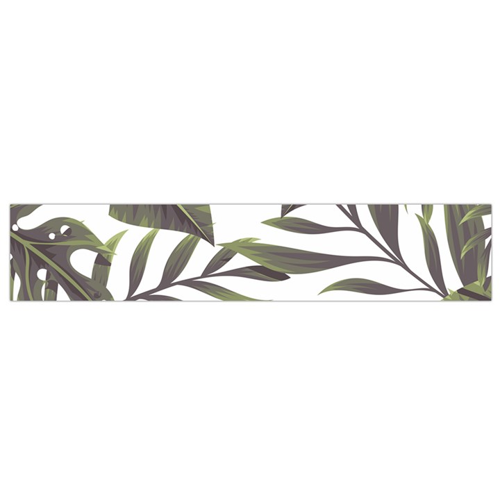 Tropical leaves Small Flano Scarf