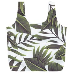 Tropical Leaves Full Print Recycle Bag (xxl) by goljakoff