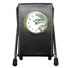 Palm Leaves Pen Holder Desk Clock by goljakoff