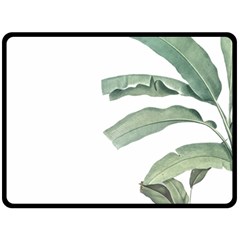 Palm Leaves Fleece Blanket (large)  by goljakoff