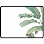 Palm leaves Fleece Blanket (Large)  80 x60  Blanket Front