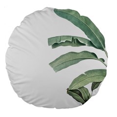 Palm Leaves Large 18  Premium Round Cushions by goljakoff