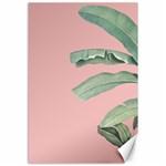 Palm leaf on pink Canvas 12  x 18  11.88 x17.36  Canvas - 1