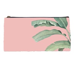 Palm leaf on pink Pencil Case