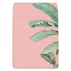 Palm leaf on pink Removable Flap Cover (S)