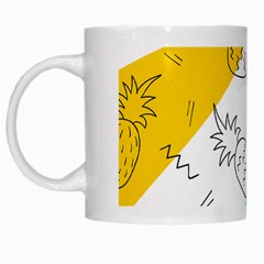 Modern Pineapples White Mugs by goljakoff