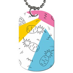 Modern Pineapples Dog Tag (one Side) by goljakoff