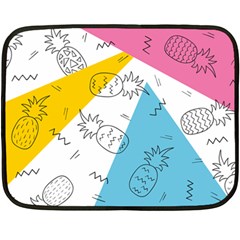 Modern Pineapples Fleece Blanket (mini) by goljakoff