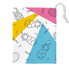 Modern Pineapples Drawstring Pouch (5xl) by goljakoff