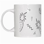 Pineapples White Mugs Left