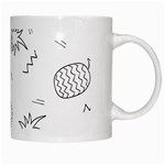 Pineapples White Mugs Right