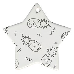 Pineapples Star Ornament (two Sides) by goljakoff