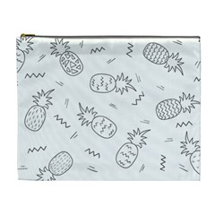 Pineapples Cosmetic Bag (xl) by goljakoff