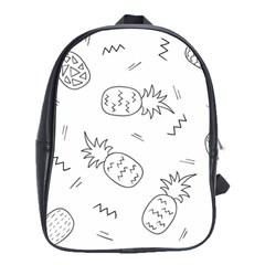 Pineapples School Bag (large) by goljakoff