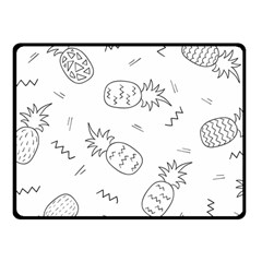 Pineapples Fleece Blanket (small) by goljakoff