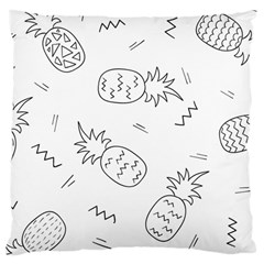 Pineapples Large Cushion Case (one Side) by goljakoff