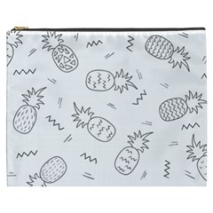 Pineapples Cosmetic Bag (xxxl) by goljakoff