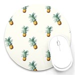 Tropical pineapples Round Mousepads Front