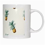 Tropical pineapples White Mugs Right