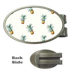 Tropical pineapples Money Clips (Oval) 