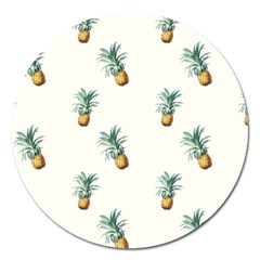 Tropical pineapples Magnet 5  (Round)