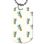 Tropical pineapples Dog Tag (Two Sides) Front