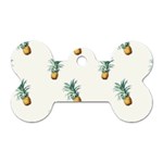 Tropical pineapples Dog Tag Bone (Two Sides) Back