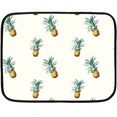 Tropical pineapples Fleece Blanket (Mini)