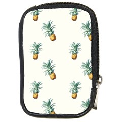 Tropical pineapples Compact Camera Leather Case