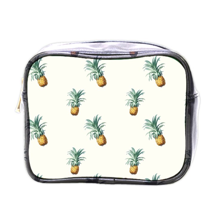 Tropical pineapples Mini Toiletries Bag (One Side)