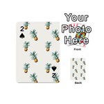 Tropical pineapples Playing Cards 54 Designs (Mini) Front - Spade2