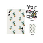 Tropical pineapples Playing Cards 54 Designs (Mini) Front - Spade4