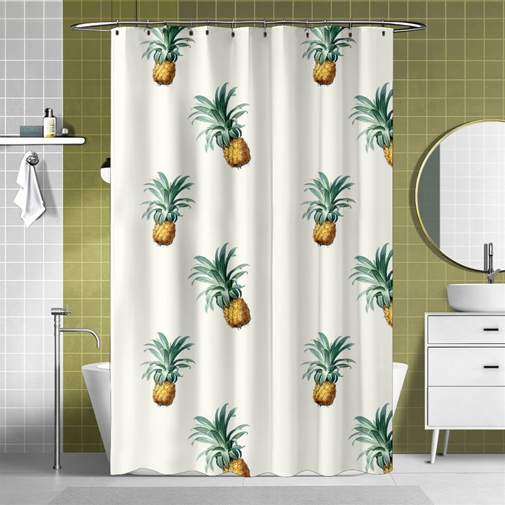 Tropical pineapples Shower Curtain 48  x 72  (Small) 