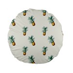 Tropical pineapples Standard 15  Premium Flano Round Cushions Front