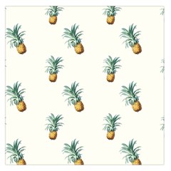 Tropical pineapples Large Satin Scarf (Square)