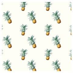 Tropical pineapples Wooden Puzzle Square