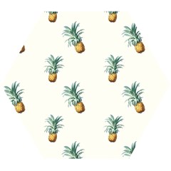 Tropical pineapples Wooden Puzzle Hexagon