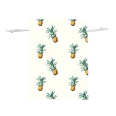 Tropical pineapples Lightweight Drawstring Pouch (S)