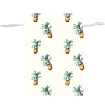 Tropical pineapples  Lightweight Drawstring Pouch (XL) Front