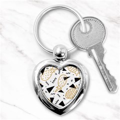 Golden pineapples Key Chain (Heart)