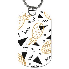 Golden Pineapples Dog Tag (two Sides) by goljakoff