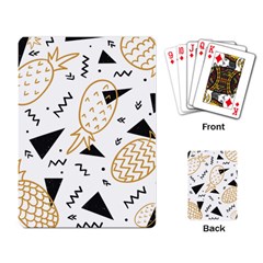 Golden Pineapples Playing Cards Single Design (rectangle) by goljakoff