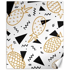 Golden pineapples Canvas 8  x 10 