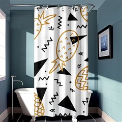 Golden pineapples Shower Curtain 36  x 72  (Stall) 